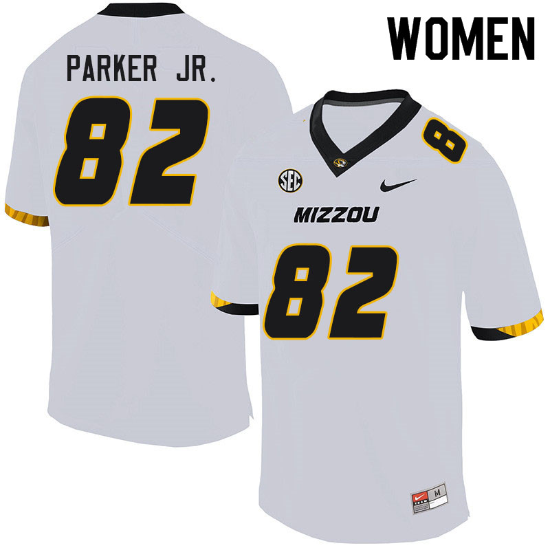 Women #82 Daniel Parker Jr. Missouri Tigers College Football Jerseys Sale-White - Click Image to Close